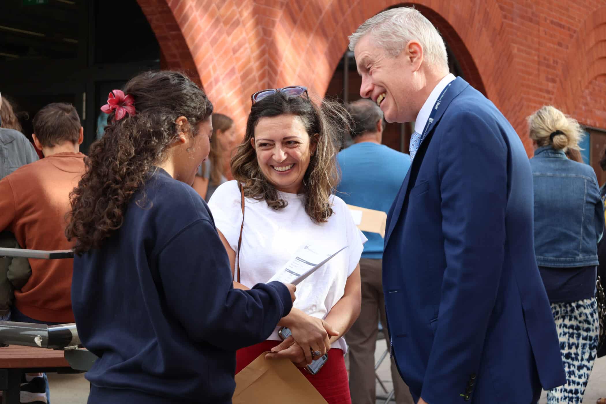 Headmaster, Michael Bond on results day 2025