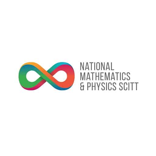 A colourful infinity symbol sits beside the text National Mathematics & Physics SCITT and Brentwood SCITT on a white background.